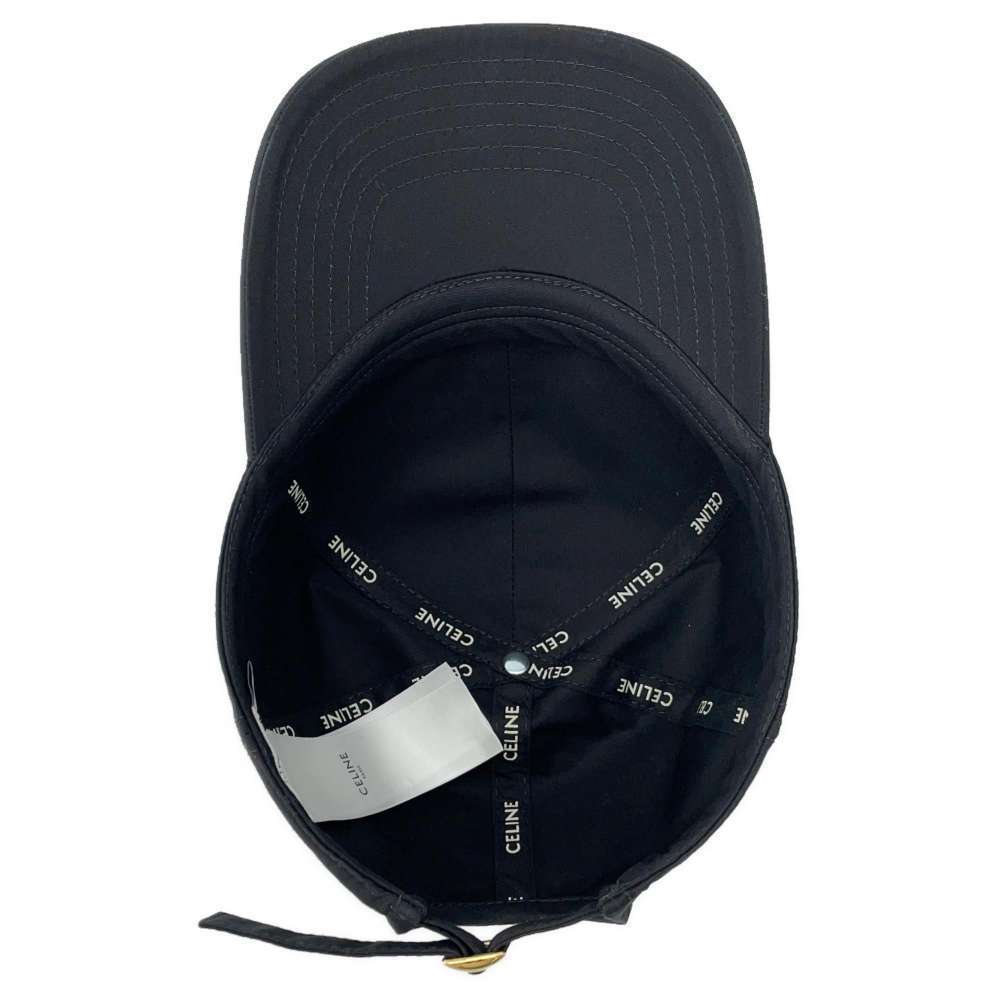Celine Triomphe Baseball Cotton Cap Black - Picture 5 of 11